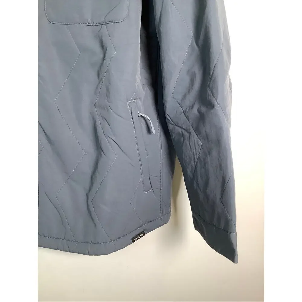 Prana Men's XL Thundercloud Encinitas Sherpa Lined Snap Shacket Gorpcore HR1-11